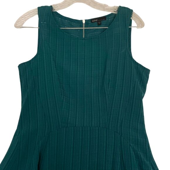 Be Bop Emerald Green Fit & Flare Dress - Picture 3 of 9